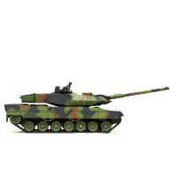 RC Panzer "German Leopard 2A6" Heng Long 1:16 Mit Rauch&Sound Und Metallgetriebe (Stahl) -2,4Ghz V7.0