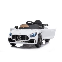 Kinderfahrzeug - Elektro Auto "Mercedes GT" Mod. 011- lizenziert - 12V4,5AH, 2 Motoren, 2,4Ghz, MP3, Ledersitz+EVA-Weiss
