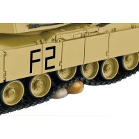 RC Panzer "M1A2 Abrams" 1:16 Heng Long -Rauch&Sound, Stahlgetriebe, Metallketten und Metallräder, 2,4Ghz V6.0 - Pro