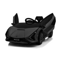 Elektro Kinderauto "Lamborghini Sian" - lizenziert - 12V Akku, 2 Motoren- 2,4Ghz Fernsteuerung, MP3, Ledersitz+EVA-Schwarz