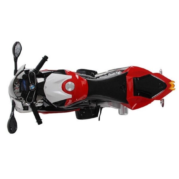 Kinderfahrzeug Motorrad S1000 12v, Ledersitz , EVA Gummireifen