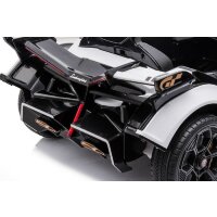 Kinderfahrzeug - Elektro Auto "Lamborghini V12 Vision Gran Turismo" - lizenziert - 12V7AH, 2 Motoren- 2,4Ghz Fernsteuerung, MP3, Ledersitz+EVA-Weiss