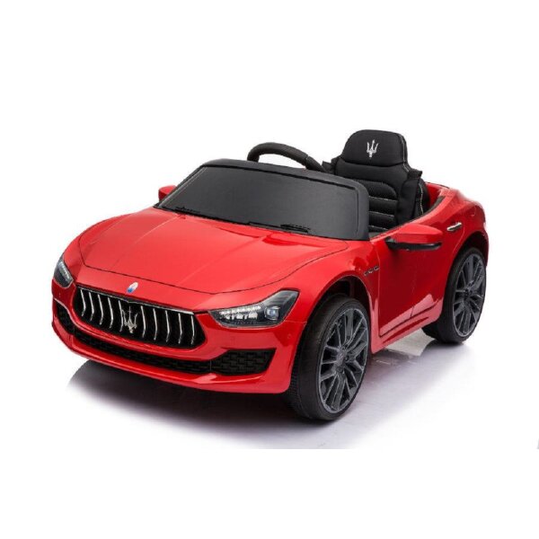 Kinderfahrzeug - Elektro Auto "Maserati Ghibli" - lizenziert - 12V7AH, 2 Motoren- 2,4Ghz Fernsteuerung, MP3, Ledersitz+EVA