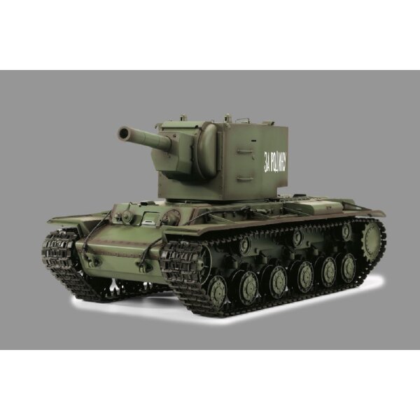 RC Panzer "Russicher KV-2" Heng Long 1:16 mit R&S, Metallgetriebe (Stahl) und Metallketten -2,4Ghz -V 7.0 - PRO