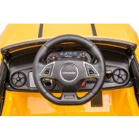 Elektro Kinderfahrzeug "Chevrolet Camaro" - lizenziert - 12V Akku, 2 Motoren- 2,4Ghz Fernsteuerung, MP3, Ledersitz+EVA
