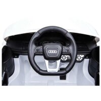 Kinder Elektroauto Audi Q5 12v, zwei Motoren, LED, Audio, FB, weiss