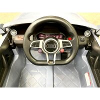 Kinderfahrzeug - Elektro Auto "Audi TTRS" - lizenziert - 12V7A Akku und 2 Motoren- 2,4Ght+MP3+EVA+Leder-Nardo Grau