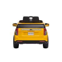 Elektro Kinderauto "Chevrolet Tahoe" - lizenziert - 12V7AH Akku und 2 Motoren- 2,4Ghz + MP3 + Leder + EVA-Gelb