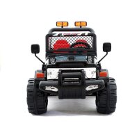 Kinder Elektroauto JEEP Raptor zwei Motoren+LED+Audio+FB schwarz