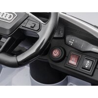 Kinder Elektroauto Audi RS6 12V, LED, Audio, EVA, weiss