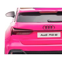 Kinder Elektroauto Audi RS6 12V, LED, Audio, Eva, pink