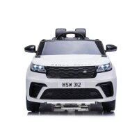Kinder Elektroauto Range Rover Velar 12v, Zwei Motoren, LED, weiss