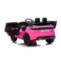 Kinder Elektroauto Range Rover Velar 12v, Zwei Motoren, LED, Audio, pink