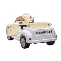 Kinder Elektroauto Chevrolet 3100 Classic,12 volt, weiss 2 Motoren+LED