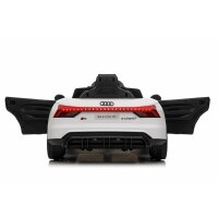 Kinderfahrzeug - Elektro Auto "Audi RS E-Tron" - lizenziert - 12V7AH Akku und 4 Motoren- 2,4Ghz + MP3 + Leder + EVA-Weiss