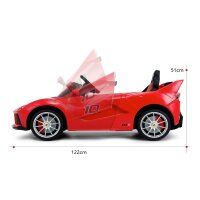 Kinder Elektroauto Ferrari Scuderia FXX, 12 Volt zwei Motoren+FB+Audio