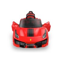Kinder Elektroauto Ferrari 488 Spider, zwei Motoren, LED+FB+Audio