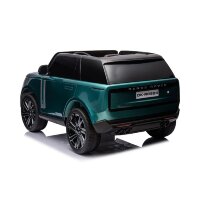 Kinderfahrzeug - Elektro Auto "Land Rover Range Rover" 2 Sitzer - 12V14AH, 4 Motoren- 2,4Ghz, Bluetooth, Ledersitz+EVA+Lackiert-Grün
