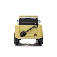 Elektro-Kinderauto Jeep 4x4 ALLRAD Khaki LED+Audio+FB