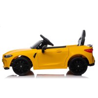 Elektro-Kinderauto BMW M4 zwei Motoren+FB+LED+Audio Gelb