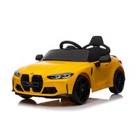 Elektro-Kinderauto BMW M4 zwei Motoren+FB+LED+Audio Gelb