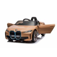 Kinder Elektroauto BMW i 4 4x4 LED+Audio+FB gold