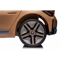 Kinder Elektroauto BMW i 4 4x4 LED+Audio+FB gold