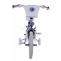 Disney Frozen 2 Kinderfahrrad - Mädchen - 14 Zoll - Blau/Lila - Zweihandbremsen