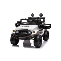 Elektro-Kinderauto Kinder Elektroauto Toyota FJ Weiß 4x4 LED+Musik Modul+FB