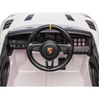 Kinder Elektroauto Porsche Spyder RS zwei Motoren+12 V Akku+LED+FB