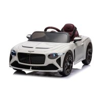 Kinder Elektroauto Bentley Bacalar 12V +vier Motoren+LED+Audio+FB,weiß