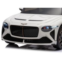 Kinder Elektroauto Bentley Bacalar 12V +vier Motoren+LED+Audio+FB,weiß