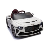 Kinder Elektroauto Bentley Bacalar 12V +vier Motoren+LED+Audio+FB,weiß