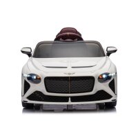 Kinder Elektroauto Bentley Bacalar 12V +vier Motoren+LED+Audio+FB,weiß
