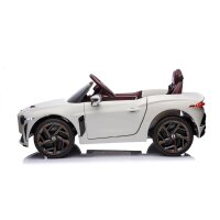 Kinder Elektroauto Bentley Bacalar 12V +vier Motoren+LED+Audio+FB,weiß