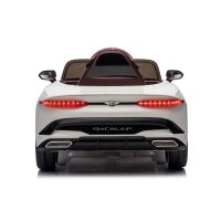 Kinder Elektroauto Bentley Bacalar 12V +vier Motoren+LED+Audio+FB,weiß