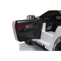 Kinder Elektroauto Mercedes Benz AMG GT3 zwei Motoren+LED+FB Weiss