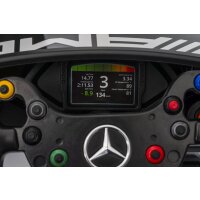 Kinder Elektroauto Mercedes Benz AMG GT3 zwei Motoren+LED+FB Weiss