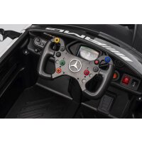 Kinder Elektroauto Mercedes Benz AMG GT3 zwei  Motoren+LED+Audio+FB Schwarz