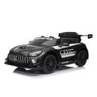 Kinder Elektroauto Mercedes Benz AMG GT3 zwei  Motoren+LED+Audio+FB Schwarz