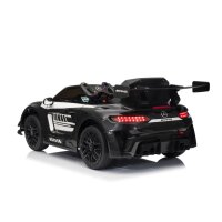 Kinder Elektroauto Mercedes Benz AMG GT3 zwei  Motoren+LED+Audio+FB Schwarz