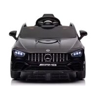 Kinder Elektroauto Mercedes CLA 45s AMG, VIER Motoren+LED+Audio+EVA+FB schwarz