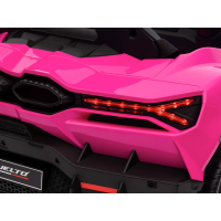 Kinder Elektroauto Lamborghini REVUELTO zwei Motoren+LED+Audio+FB