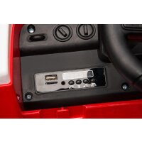 Kinderfahrzeug - Elektro Auto "Feuerwehr" - 12V7AH Akku,4 Motoren- 2,4Ghz Fernsteuerung, MP3+Sirene -911P