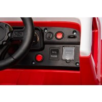Kinderfahrzeug - Elektro Auto "Feuerwehr" - 12V7AH Akku,4 Motoren- 2,4Ghz Fernsteuerung, MP3+Sirene -911P
