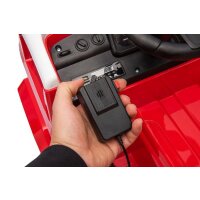 Kinderfahrzeug - Elektro Auto "Feuerwehr" - 12V7AH Akku,4 Motoren- 2,4Ghz Fernsteuerung, MP3+Sirene -911P