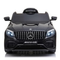 Kinder Elektroauto Mercedes Benz GLC63 ZWEI 12V MOTOREN+LED+Audio+FB schwarz
