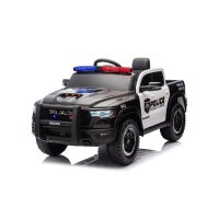 Kinder Elektroauto Polizei Dodge RAM 1500 RHO VIER Motoren+Audio+FB