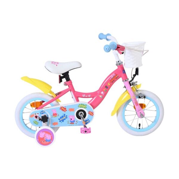 Peppa Kinderfahrrad - Mädchen - 12 Zoll - Rosa