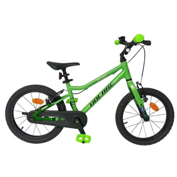 Volare Venom Kinderfahrrad - Jungen - 16 Zoll - Grün - Zwei Handbremsen